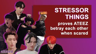 This show proves ATEEZ betray each other instantly when scared part 1 [upl. by Adnorehs]