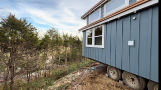 Taking the Amish Built Birmingham Tiny Home to the Top of The Mountain amp it’s FOR SALE 160k wLot 🌄 [upl. by Oicor527]