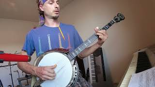 Minimalist Banjo Lesson Cripple Creek William Nesbitts tab link in description [upl. by O'Carroll]