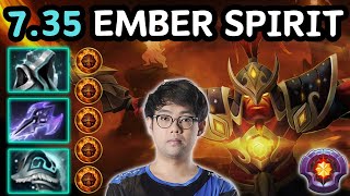 🔥 735 EMBER SPIRIT Mid Magic Build By SOMNUS 🔥 Master Tier By SOMNUS  Dota 2 [upl. by Hoehne]