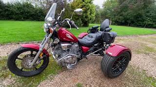 YAMAHA VIRAGO 750 XV 1995 17K WALK AROUND [upl. by Dlanor]