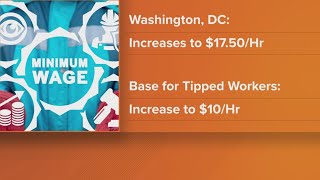 Minimum wage increases in DC Montgomery Co and other new laws in effect [upl. by Lehcem]