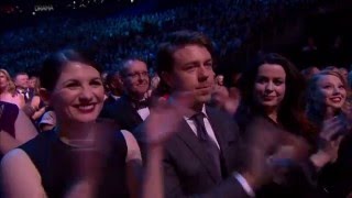 Aidan Turner and Heida Reed presenting Best Drama at NTAs 2016 [upl. by Schmitz]