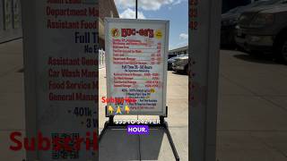 Bucee’s Pay scale in texas youtube youtubeshorts ytshort viral [upl. by Billy]