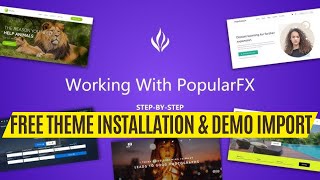 How to Install amp Demo Import PopularFX Theme Pagelayer 2023 [upl. by Aicerg613]