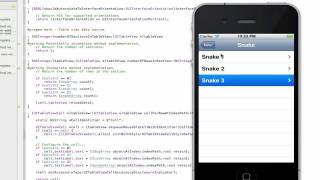 iPhone Programming  UITableViews Pushing New Table Views  EXTRA [upl. by Vieva]