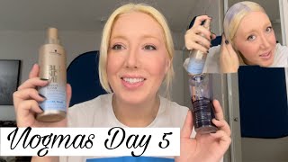 Temporary Toning Sprays for Yellow hair  Schwarzkopf leave in toner icy blue  purple  Vlogmas 5 [upl. by Adnohs]