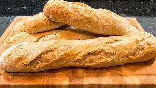 Wholemeal Baguettes made easy at home [upl. by Hardunn]