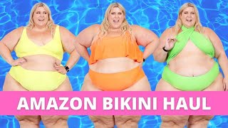 AMAZON MUST HAVES PLUS SIZE BIKINI TRY ON HAUL [upl. by Enyleve457]