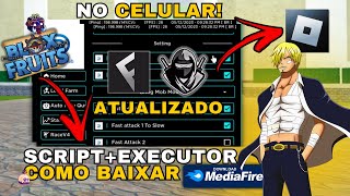 Como Baixar e Colocar SCRIPT no Blox Fruits CELULARMOBILE  Instalar Executor RobloxUsar Script [upl. by Ophelie]