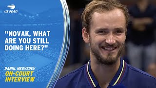 Daniil Medvedev OnCourt Interview  2023 US Open Final [upl. by Dart]