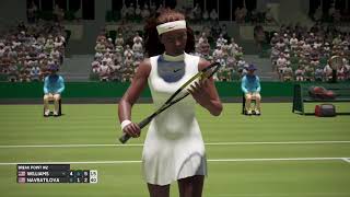 Serena Williams vs Martina Navratilova Wimbledon AO International Tennis Xbox One [upl. by Christel615]