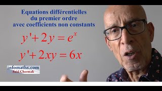 ÉQUATIONS DIFFÉRENTIELLES DU PREMIER ORDRE PARTIE II [upl. by Winther]