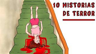 10 HISTORIAS de TERROR que te dejarán HELADO 👀 Draw My Life Historia de Terror [upl. by Nuawad627]