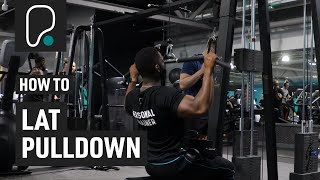 How To Do A Lat Pulldown [upl. by Atteugram905]