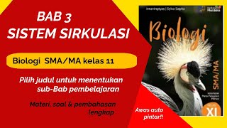 Biologi kelas 11  Sistem Peredaran Darah Manusia  Soal Uji pemahaman [upl. by Euqinu403]