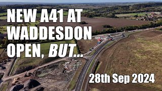 New A41 Bicester Road Waddesdon Open But  28th Sep 2024 [upl. by Oreves]