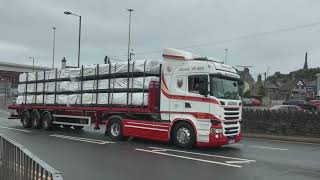 Irish Lorries and Others Holyhead Ferry Terminall [upl. by Agler771]