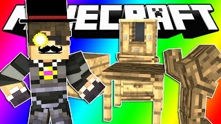 Minecraft Do Not Laugh  SKYS LUXURY WOOD FACTORY Funny Moments [upl. by Ellenej419]