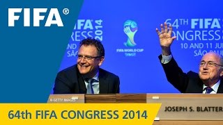 REPLAY 64th FIFA Congress 2014  Press Conference [upl. by Eey952]