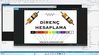 C İLE DİRENÇ HESAPLAMA PROGRAMI [upl. by Eeralav]