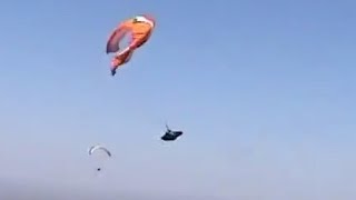 Paragliding accident [upl. by Retsof]