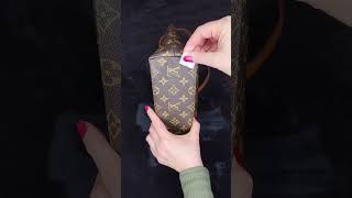 How to Tell if a Louis Vuitton Bag is Real or Fake 1 EASY WAY shorts thrifting [upl. by Harbot636]