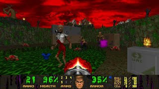 Doom 2  Corruption Map 1  Pollution UVMax  Normal 100 Map Author NinjaDelphox [upl. by Eseuqram]