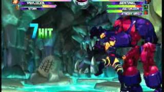 MvC2 Psylocke Infinite on Sentinel in matches [upl. by Enautna]