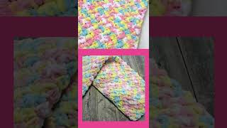 Easy Baby Blanket Crochet Pattern Super Chunky Bernat Blanket Quick Project [upl. by Nolaj226]