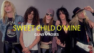 GUNS N ROSES  Sweet Child O Mine Karaoke with lyric [upl. by Alana]