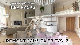 32m² kawalerka w kamienicy urządzona meblami IKEA  HOME TOUR [upl. by Ahsieket]