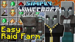 Easy Raid Farm Tutorial  Simply Minecraft Java Edition 118119 [upl. by Gladi]