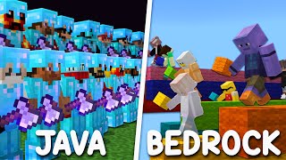 100 Minecraft Java Players vs 100 Bedrock Players [upl. by Onurb]