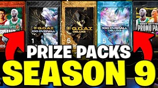 SEASON 9 Prize Pack Opening for GOAT amp 100 Overall Pull [upl. by Karab]