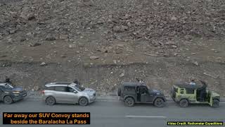 🎥 Epic SUV Rally Across Baralacha La Pass Conquer the Himalayas at 16000 Feet 🚙🏔️ [upl. by Nomael]