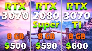 RTX 3070 vs RTX 2080 SUPER vs RTX 3070 Ti  PC Gameplay Tested [upl. by Asimaj]