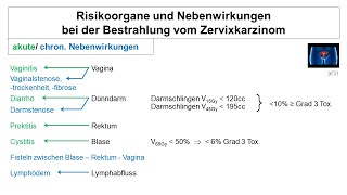 Risikoorgane und Nebenwirkungen bei der RT vom Zervixkarzinom  Strahlentherapie Prof Hilke Vorwerk [upl. by Ottillia367]