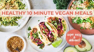 LAZY VEGAN RECIPES  balanced meals in 10 minutes [upl. by Leonhard211]