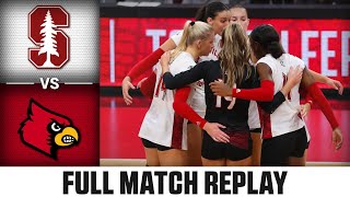 Stanford vs Louisville Full Match Replay  2023 ACC Volleyball [upl. by Keever875]