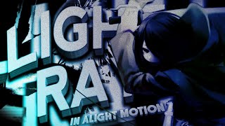 How to make Light Rays in Alight Motion  𝒃𝒍𝒂𝒛𝒆 [upl. by Skyla]