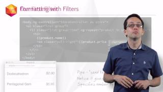 AngularJS Learning  Level 2 Filters Directives and Cleaner Code [upl. by Lili]