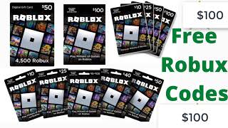 Free 100 Roblox Promo Codes  Get 100 Free Roblox Gift Card Codes 2024 [upl. by Gothart]