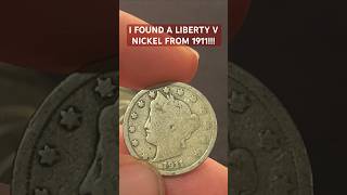 I Found a RARE Old Liberty V Nickel At the Bank coins money coinrollhunting [upl. by Nairadas]