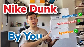 WORTH THE EXTRA MONEY 🥵💶  NIKE DUNK LOW BY YOU VS REGULAR NIKE DUNK LOW  affordable classicS [upl. by Yblehs167]