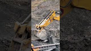 Excavator 6020B Loading Cat 785shorts [upl. by Esinereb]