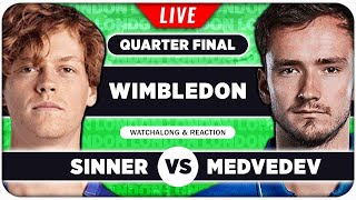 SINNER vs MEDVEDEV  Wimbledon 2024 Quarter Final  LIVE Tennis Talk Watchalong [upl. by Kahle]