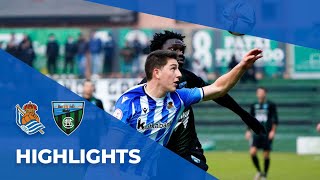 HIGHLIGHTS  Sestao River 1  0 Real Sociedad C  Zubieta  2ªRFEF [upl. by Mattox149]