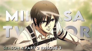 Mikasa season 4 part 2 episode 3 twixtor clips [upl. by Ewolram]