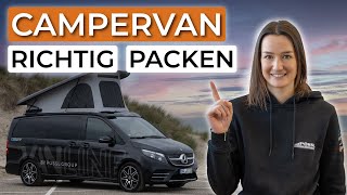 SO packst du deinen Campervan  Tipps und Tricks  Beispiel Wanderurlaub [upl. by Aken737]